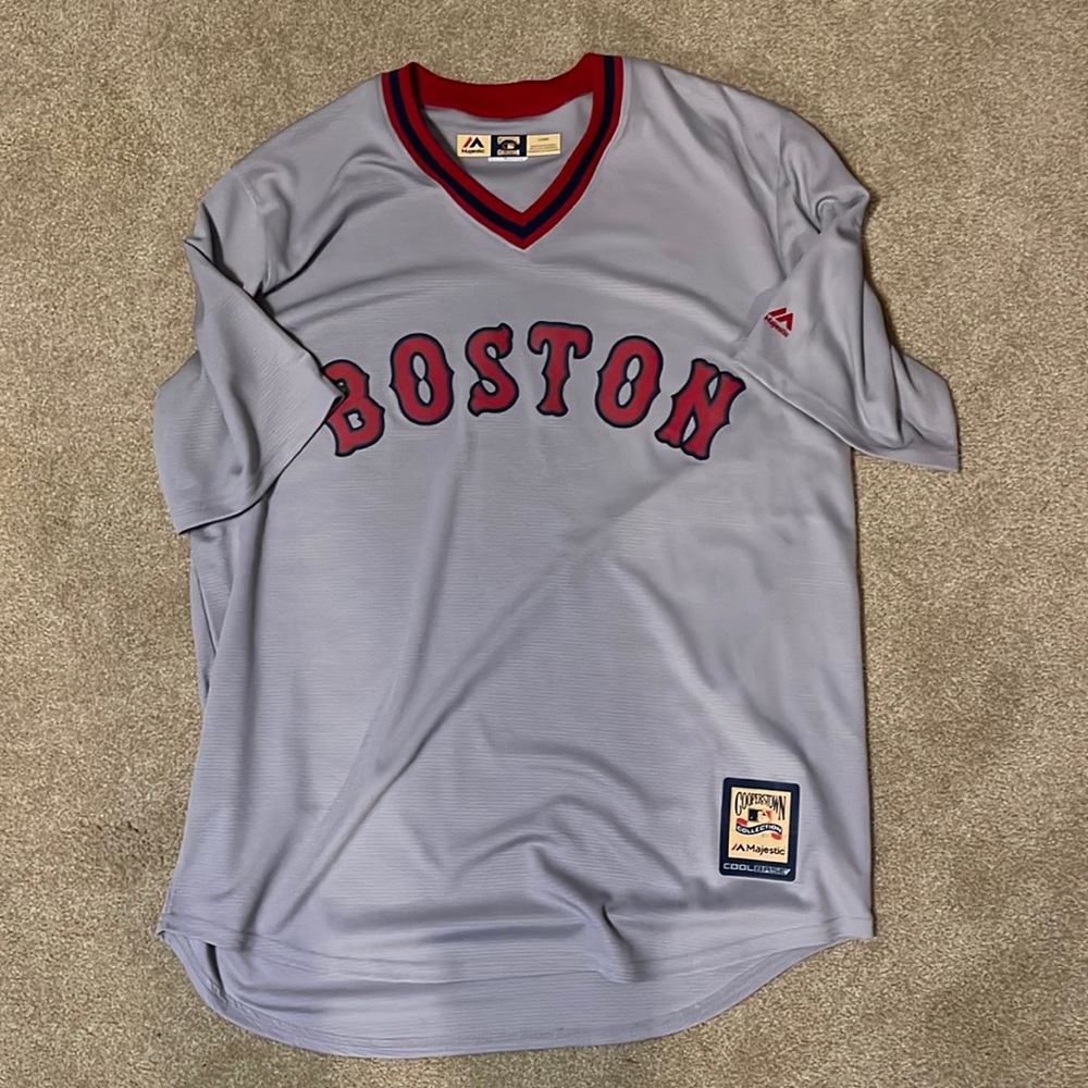 Boston Red Sox pullover jersey. Size L.